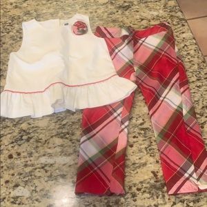 Janie and Jack 3t Christmas Holiday Outfit red
